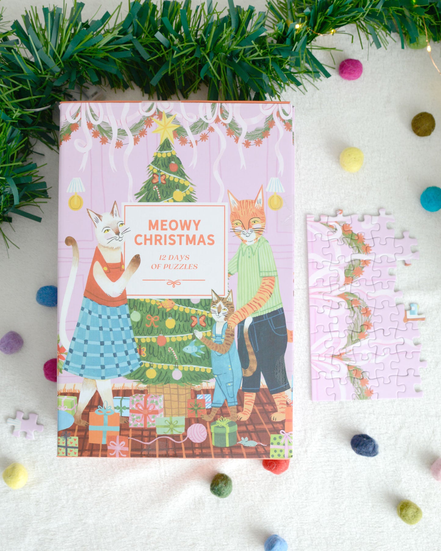 Meowy Christmas 12 Days of Puzzles 500 Piece Advent Calendar
