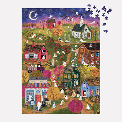 Joy Laforme Spooky Village 1000 Piece Foil Jigsaw Puzzle