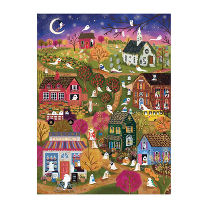 Joy Laforme Spooky Village 1000 Piece Foil Jigsaw Puzzle