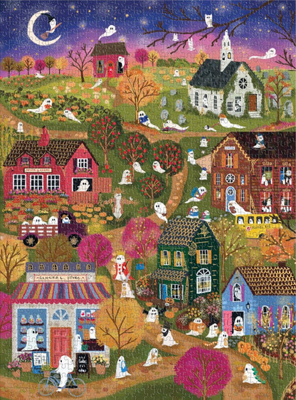 Joy Laforme Spooky Village 1000 Piece Foil Jigsaw Puzzle