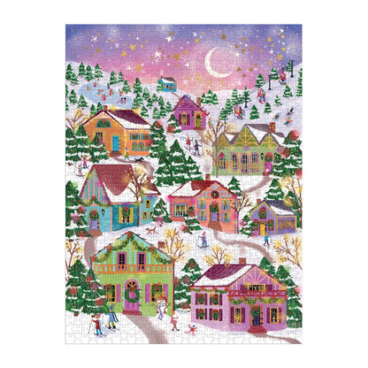 Joy Laforme Snowcap Village 1000 Piece Jigsaw Puzzle