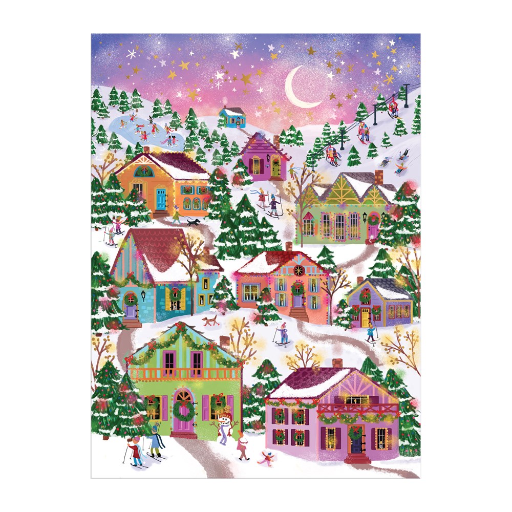 Joy Laforme Snowcap Village 1000 Piece Jigsaw Puzzle