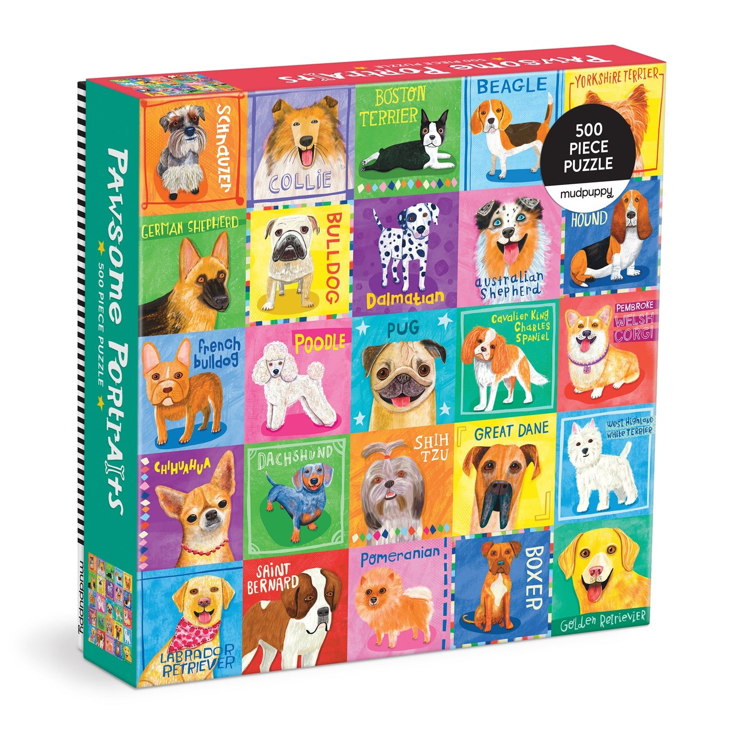 Pawsome Portraits 500 Piece Jigsaw Puzzle