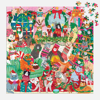 Merry Catmas! 500 Piece Family Jigsaw Puzzle