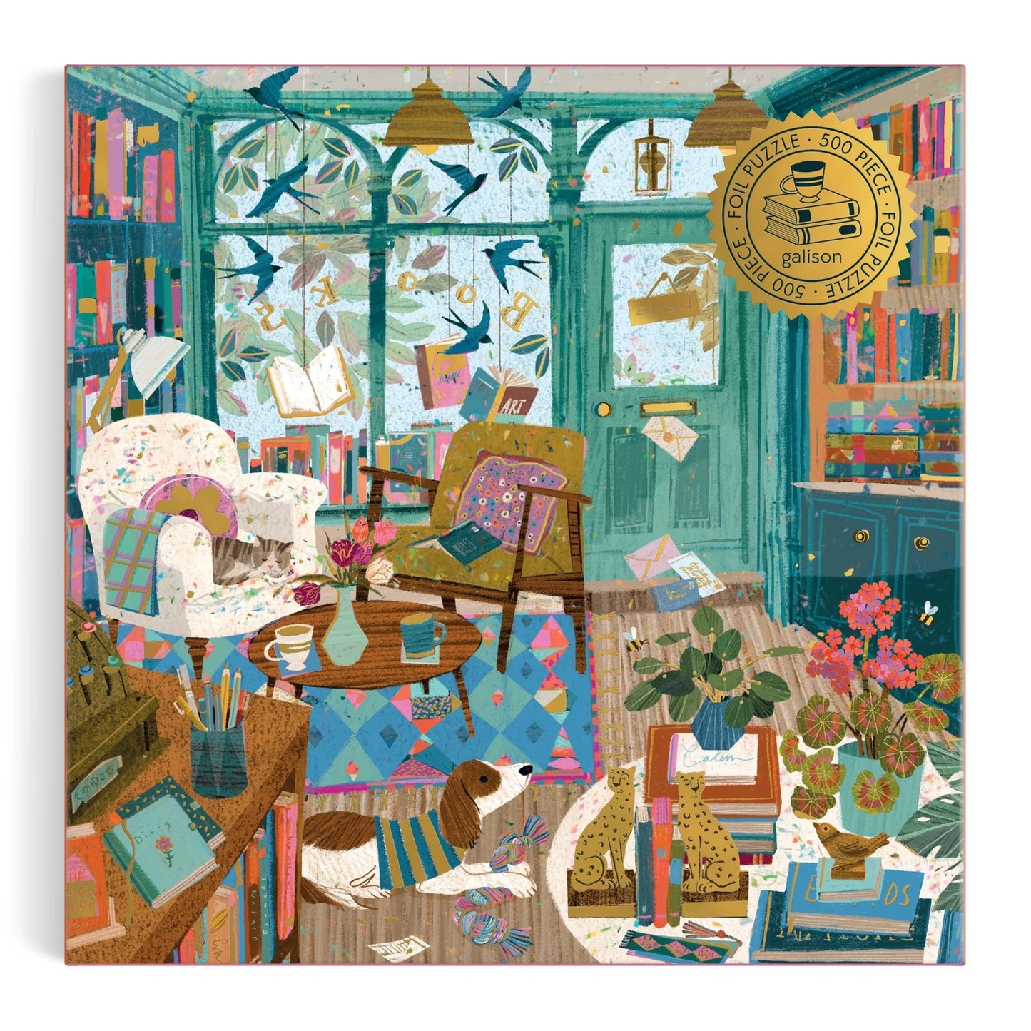 Bookshop Afternoon 500 Piece Foil Jigsaw Puzzle