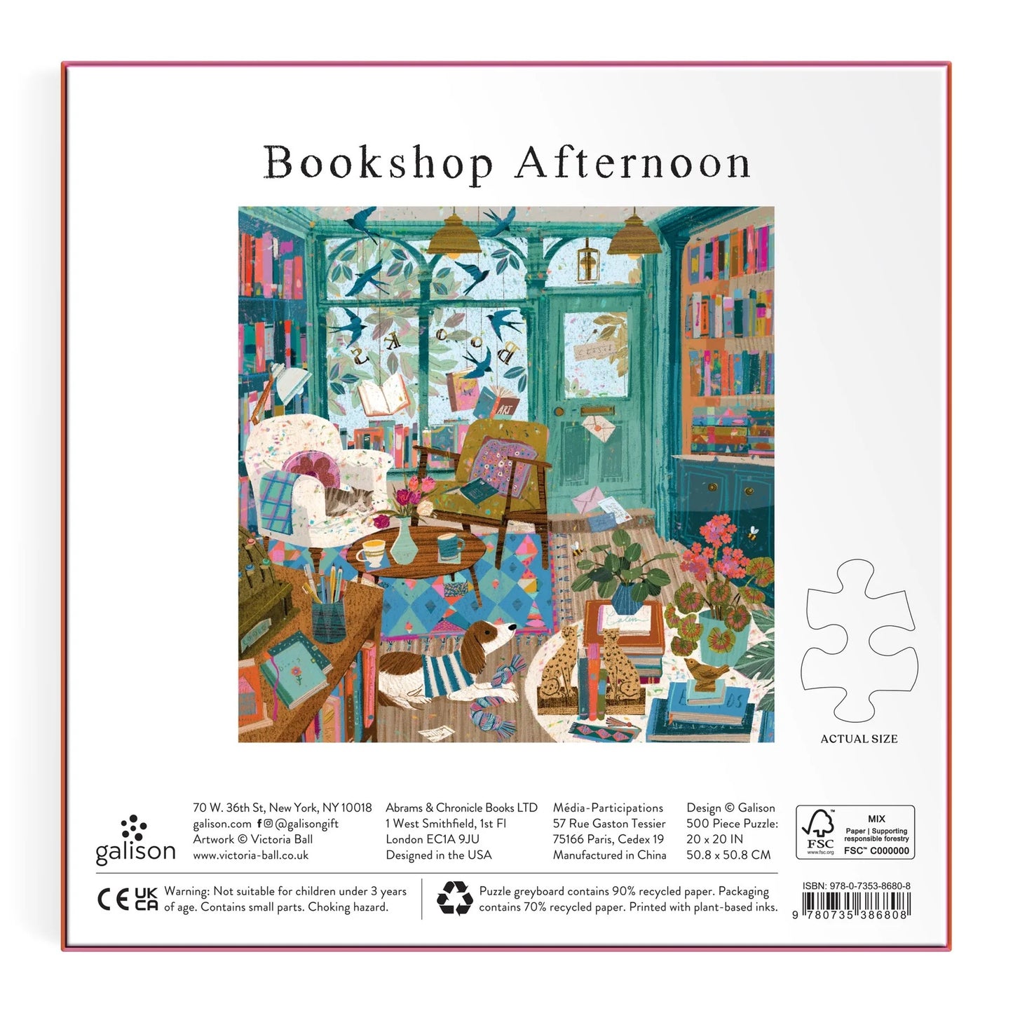 Bookshop Afternoon 500 Piece Foil Jigsaw Puzzle