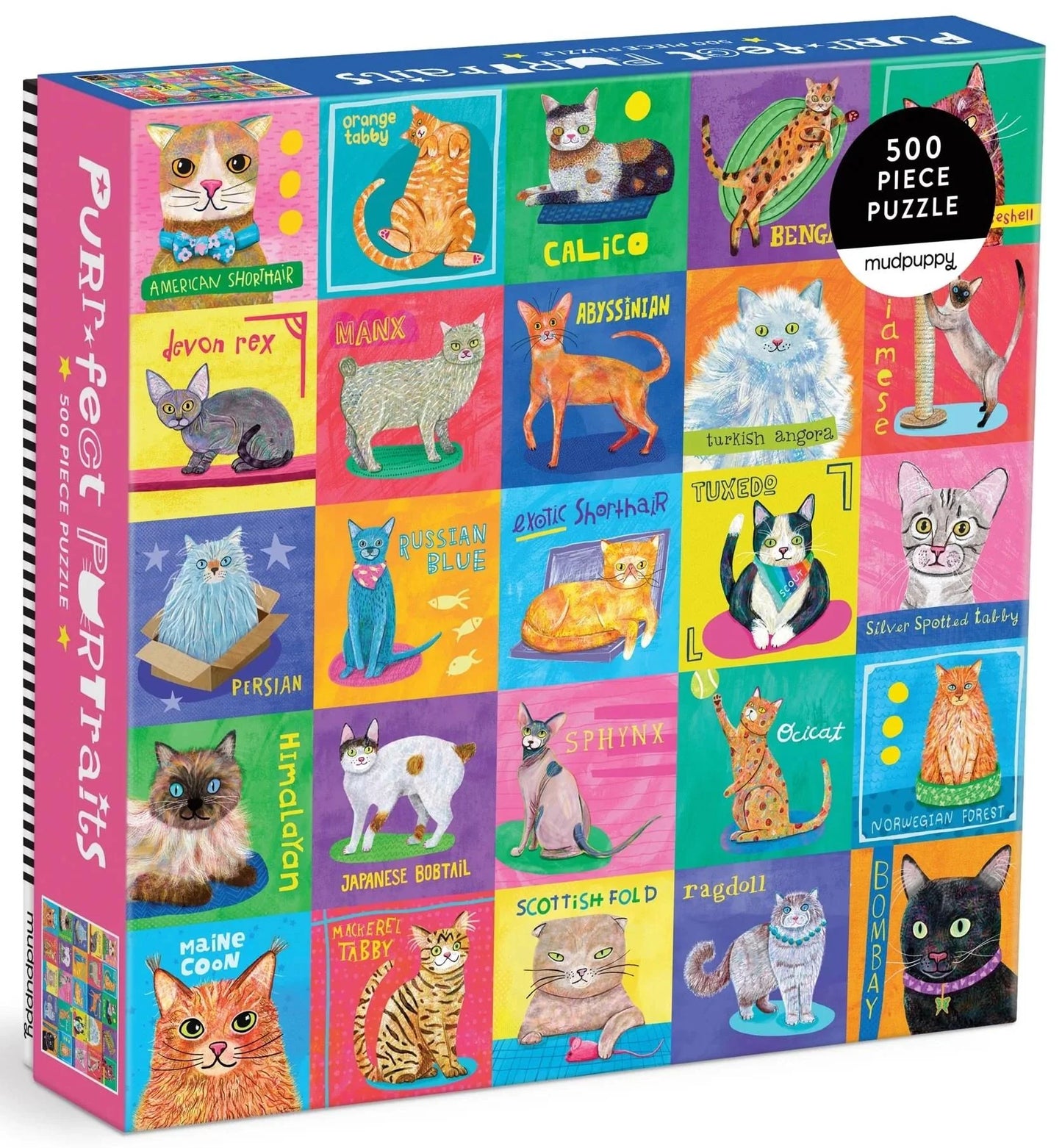 Purr-fect Portraits 500 Piece Jigsaw Puzzle