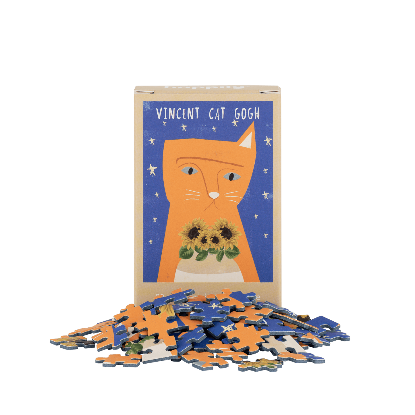 Vincent Cat Gogh 99 Piece Mini Jigsaw Puzzle