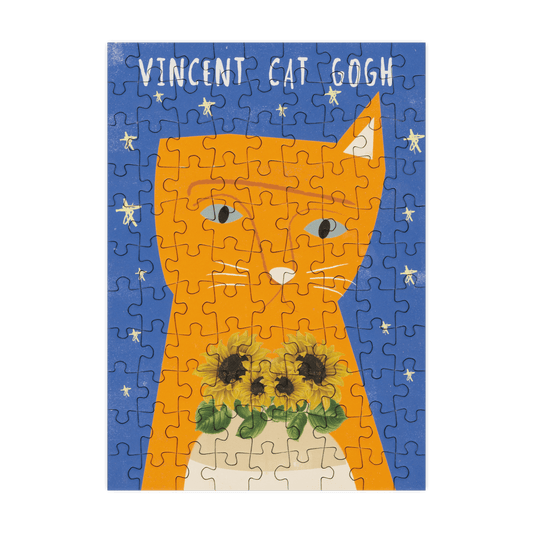 Vincent Cat Gogh 99 Piece Mini Jigsaw Puzzle