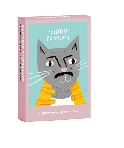 Freddie Purrcury 99 Piece Mini Jigsaw Puzzle