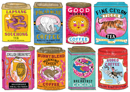 Vintage Tea and Coffe Tins 1000 Piece Jigsaw Puzzle