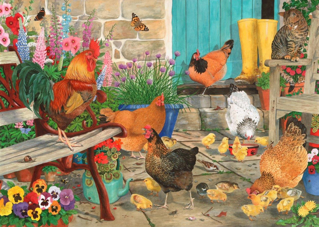 Hen Pecked 1000 Piece Jigsaw Puzzle
