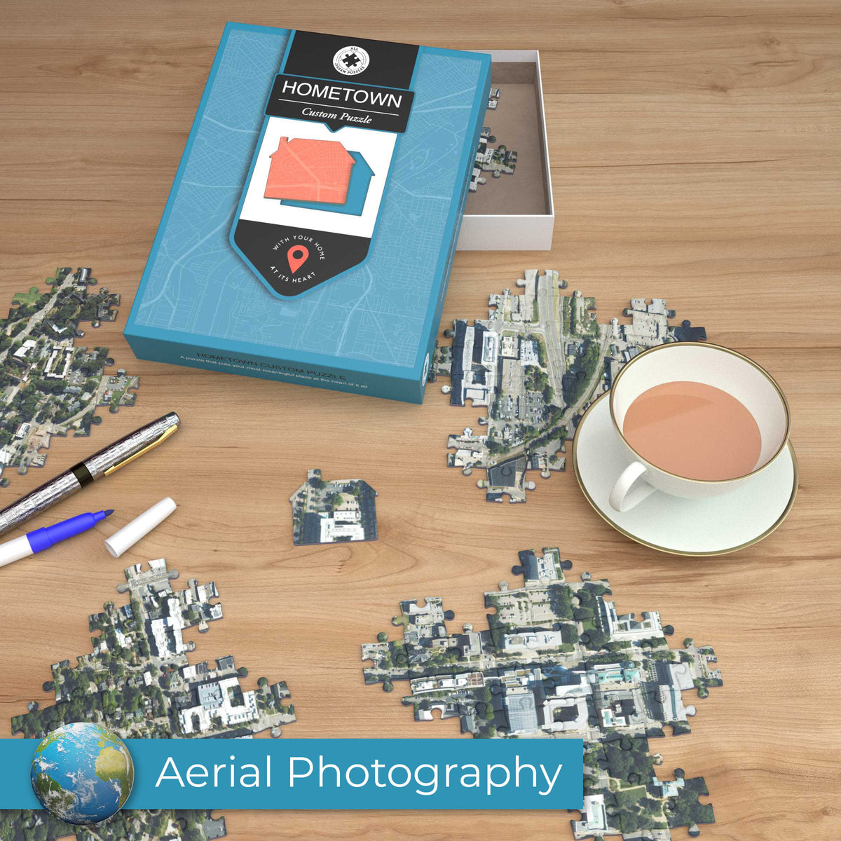 Hometown Personalised UK Map Jigsaw Puzzle