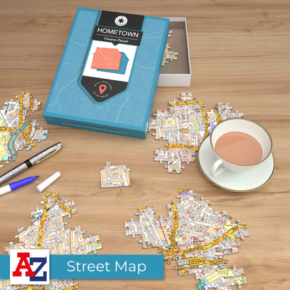 Hometown Personalised UK Map Jigsaw Puzzle