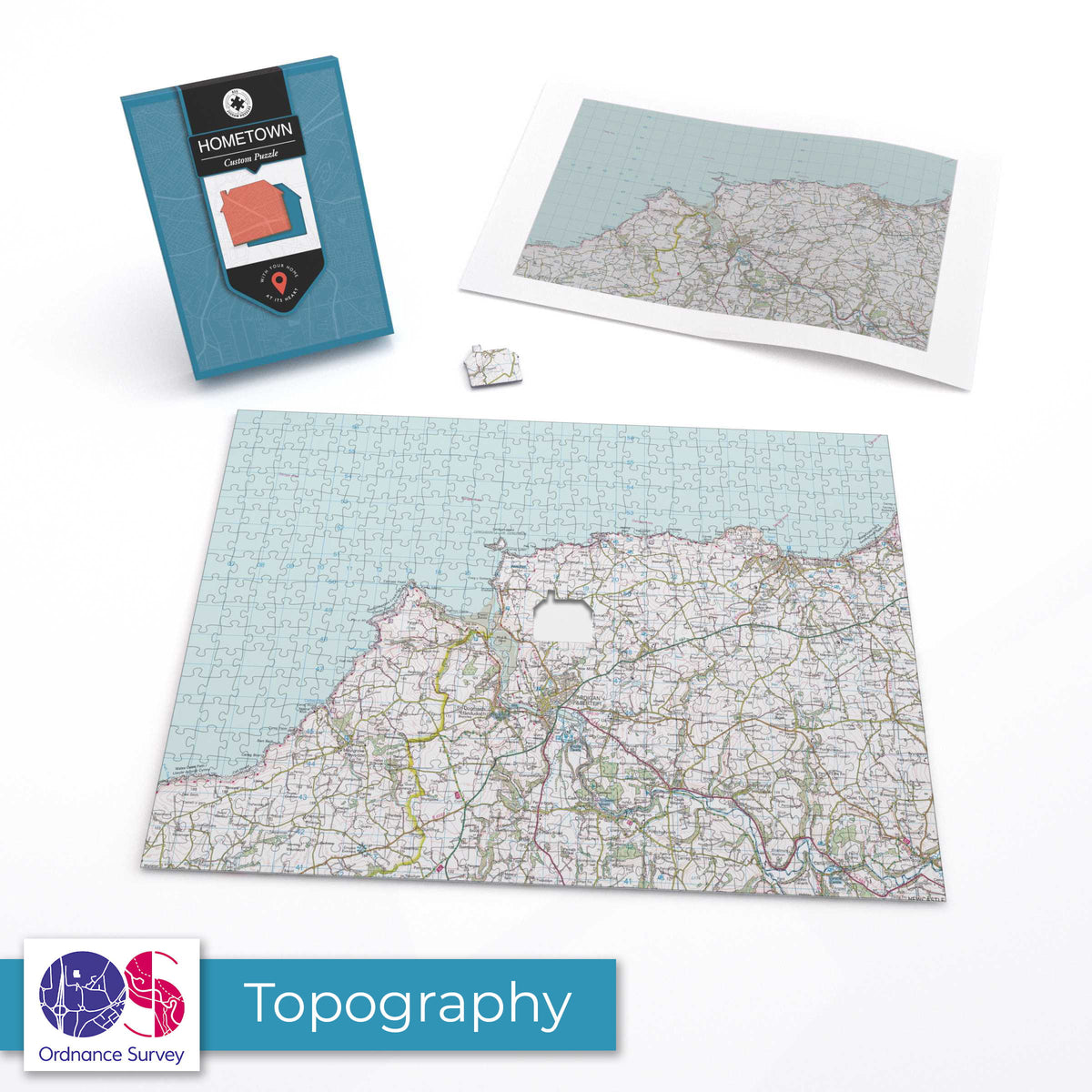 Hometown Personalised UK Map Jigsaw Puzzle