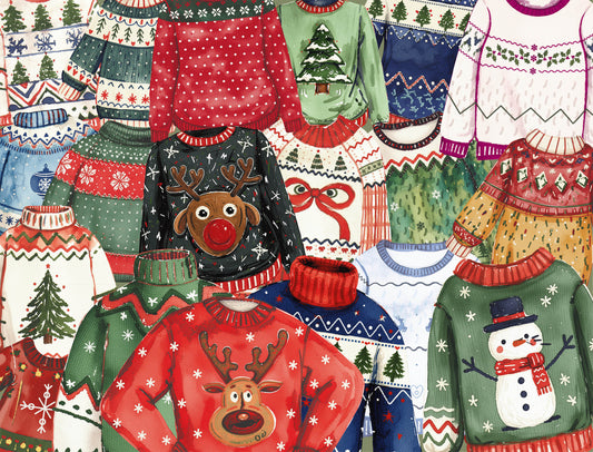Christmas Jumpers 1000 or 500 Piece Jigsaw Puzzle