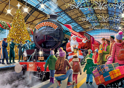 Falcon de Luxe Santa at the Station 1000 Piece Jigsaw Puzzle