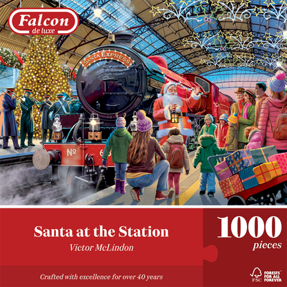 Falcon de Luxe Santa at the Station 1000 Piece Jigsaw Puzzle