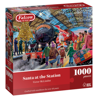 Falcon de Luxe Santa at the Station 1000 Piece Jigsaw Puzzle