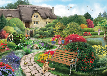 Falcon de Luxe Cottage Gardens 1000 Piece Jigsaw Puzzle