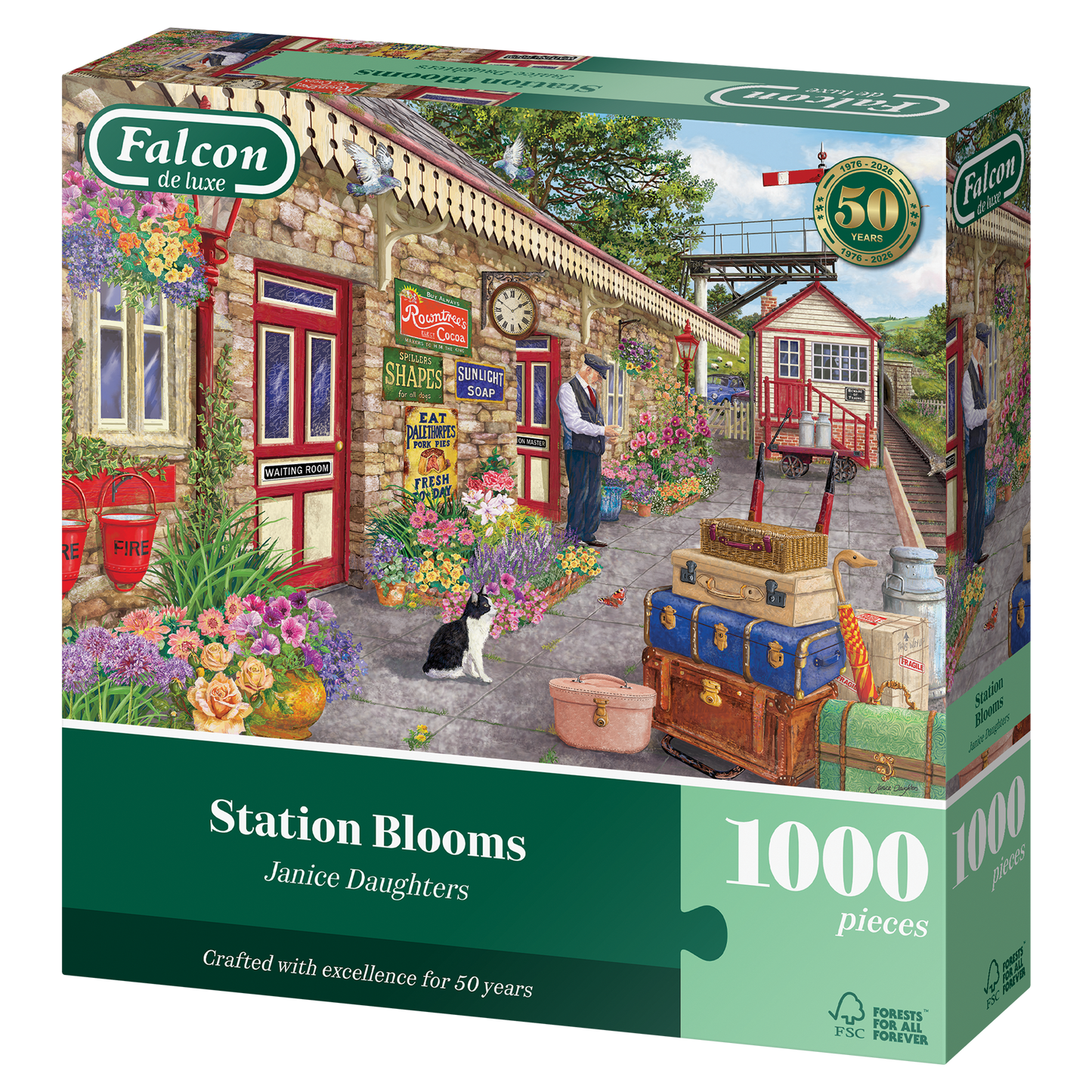 Falcon de luxe Station Blooms 1000 Piece jigsaw Puzzle