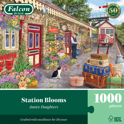 Falcon de luxe Station Blooms 1000 Piece jigsaw Puzzle