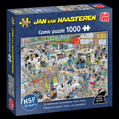 PRE-ORDER Jan van Haasteren - Puzzle Works 1000 Piece Jigsaw Puzzle