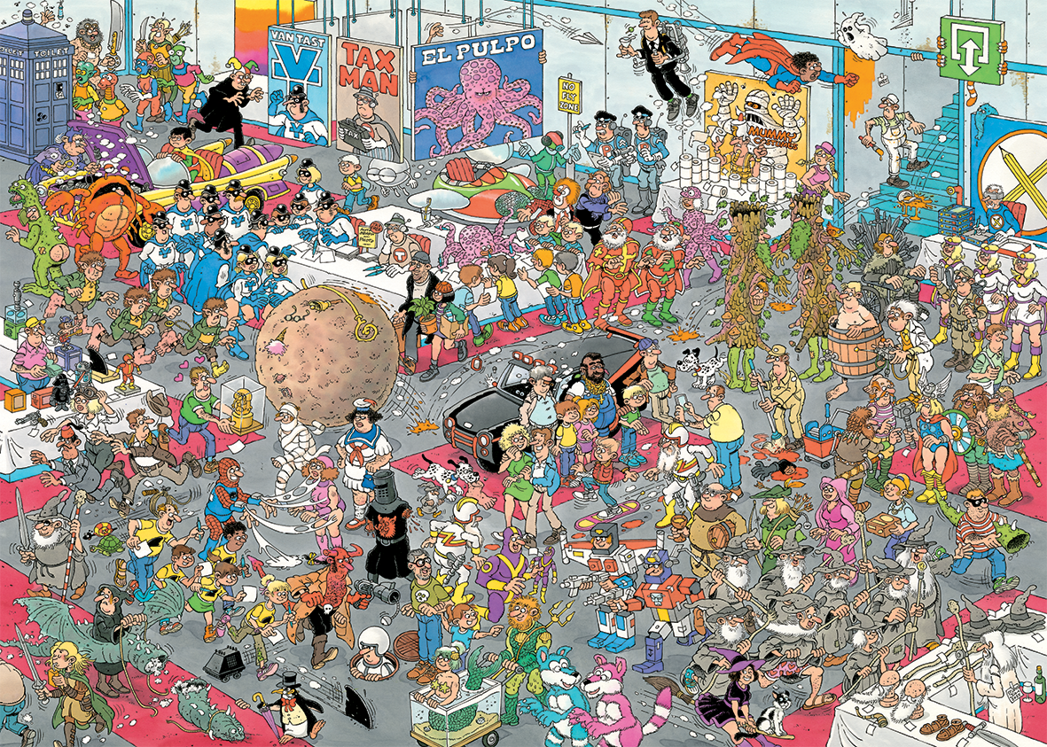 PRE-ORDER Jan van Haasteren Give us Some Space & All Dressed Up 2 x 1000 Piece Jigsaw Puzzle Set