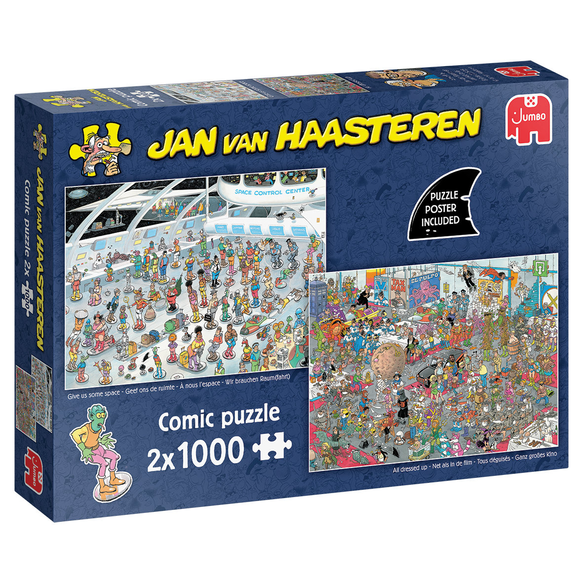 PRE-ORDER Jan van Haasteren Give us Some Space & All Dressed Up 2 x 1000 Piece Jigsaw Puzzle Set