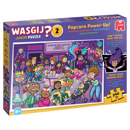PRE-ORDER Wasgij Junior 2 Popcorn Power-Up's 240 Piece Jigsaw Puzzle