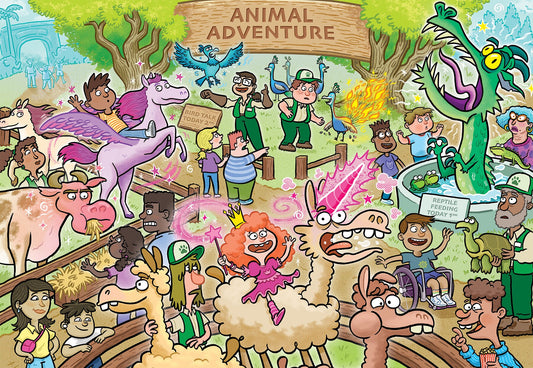 Wasgij Junior 3 Enchanted Encounters 240 Piece Jigsaw Puzzle