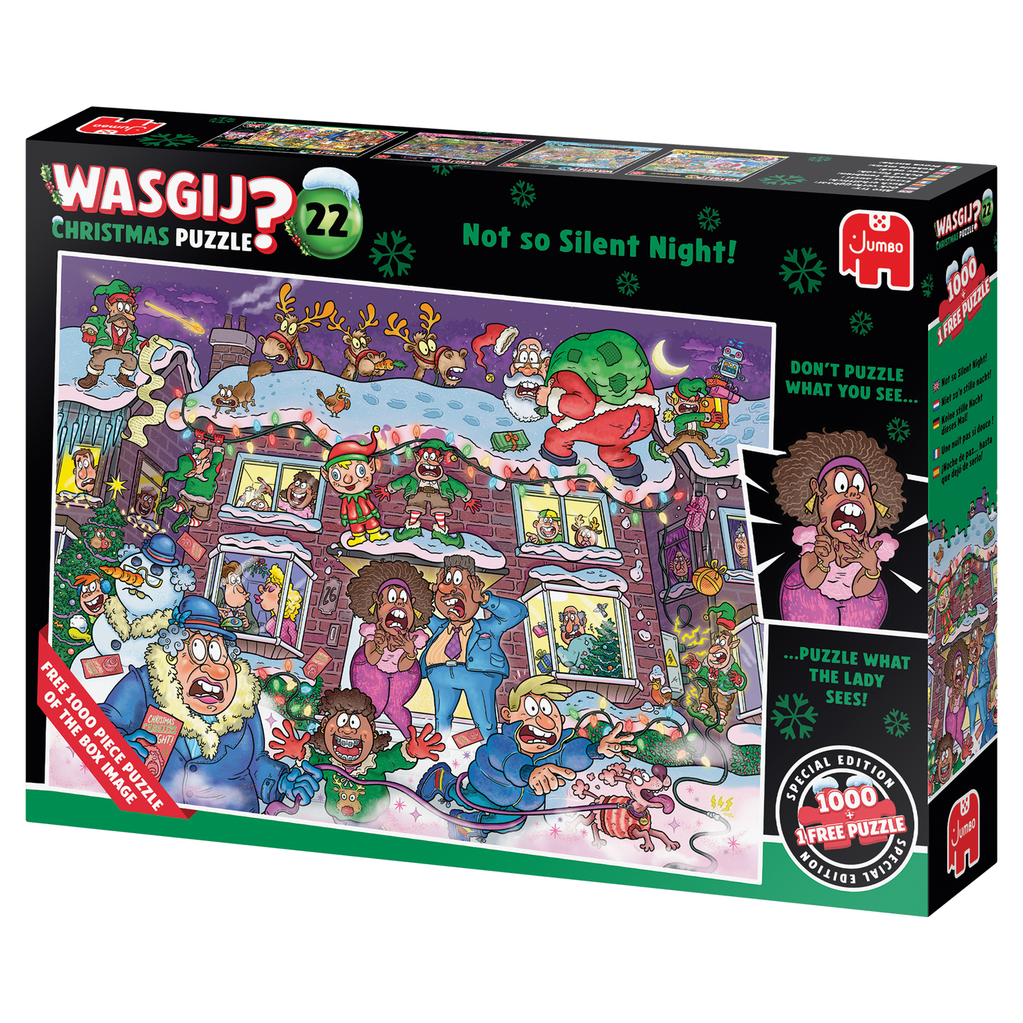 PRE-ORDER Wasgij Christmas 22 Not So Silent Night! 2 x 1000 Piece Jigsaw Puzzle