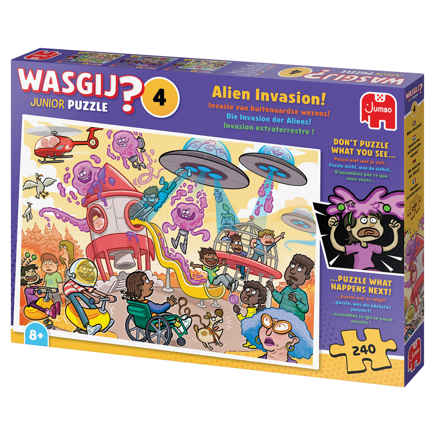 PRE-ORDER Wasgij Junior 4 Alien Invasion 240 Piece Jigsaw Puzzle