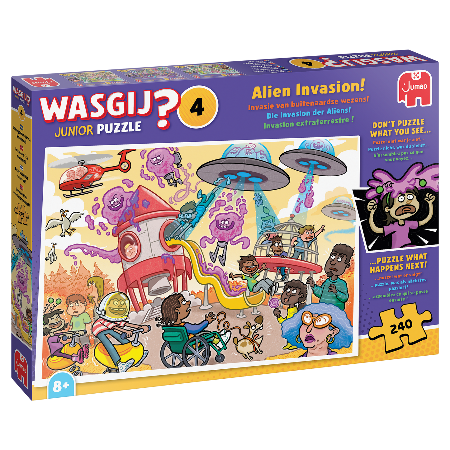 PRE-ORDER Wasgij Junior 4 Alien Invasion 240 Piece Jigsaw Puzzle