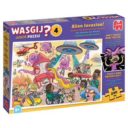 PRE-ORDER Wasgij Junior 4 Alien Invasion 240 Piece Jigsaw Puzzle