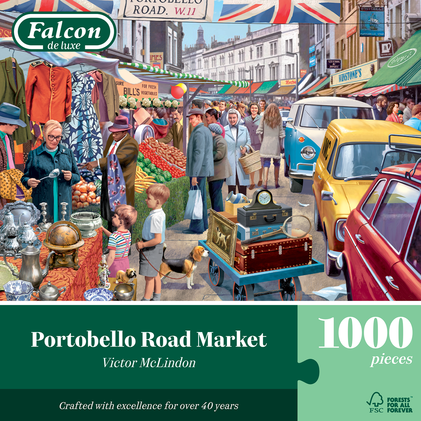 Portobello Road Market 1000 Piece Jigsaw Puzzle