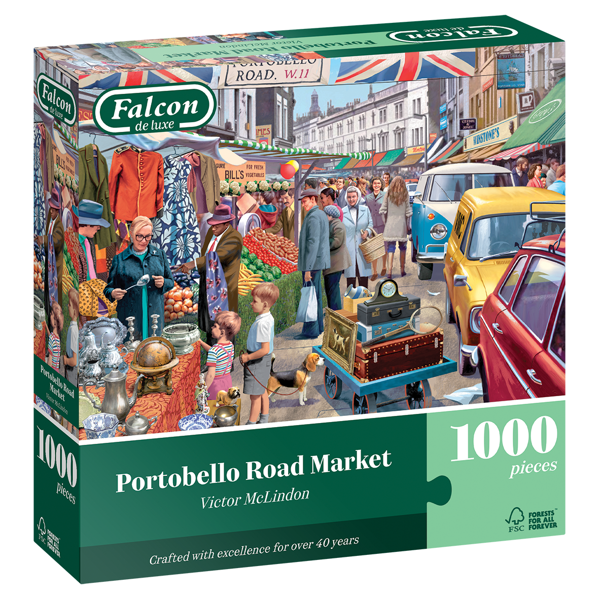 Portobello Road Market 1000 Piece Jigsaw Puzzle