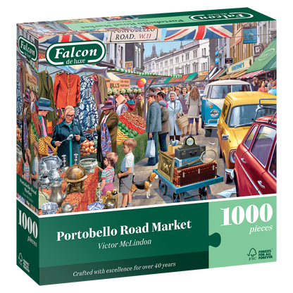 Portobello Road Market 1000 Piece Jigsaw Puzzle