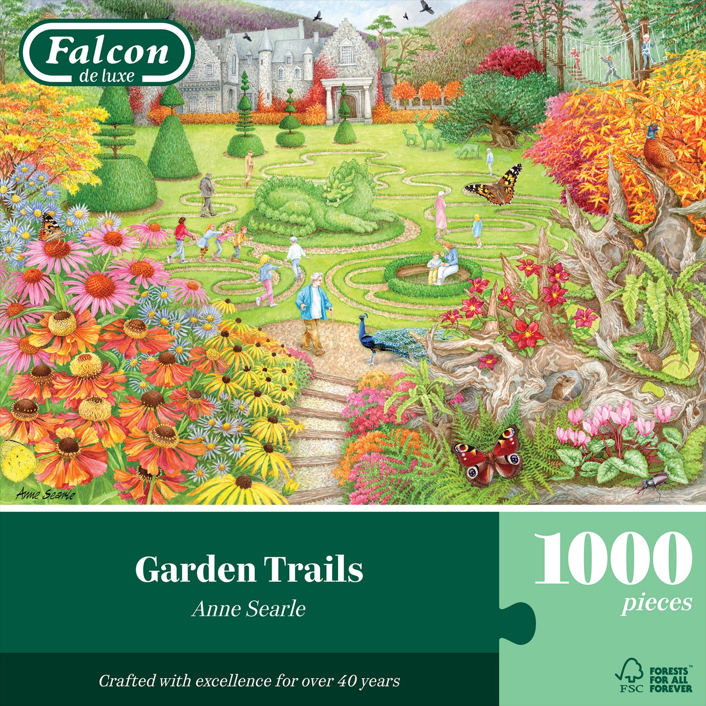 Falcon de Luxe Garden Trails 1000 Piece Jigsaw Puzzle