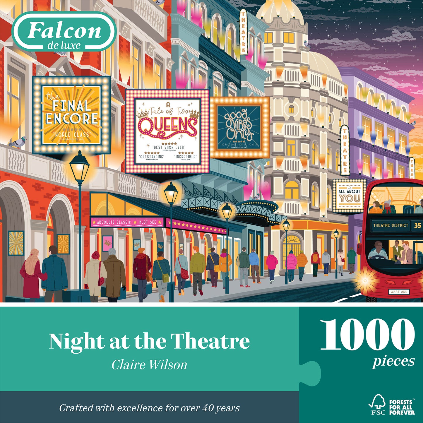 Falcon de Luxe Night at the Theatre 1000 Piece Jigsaw Puzzle
