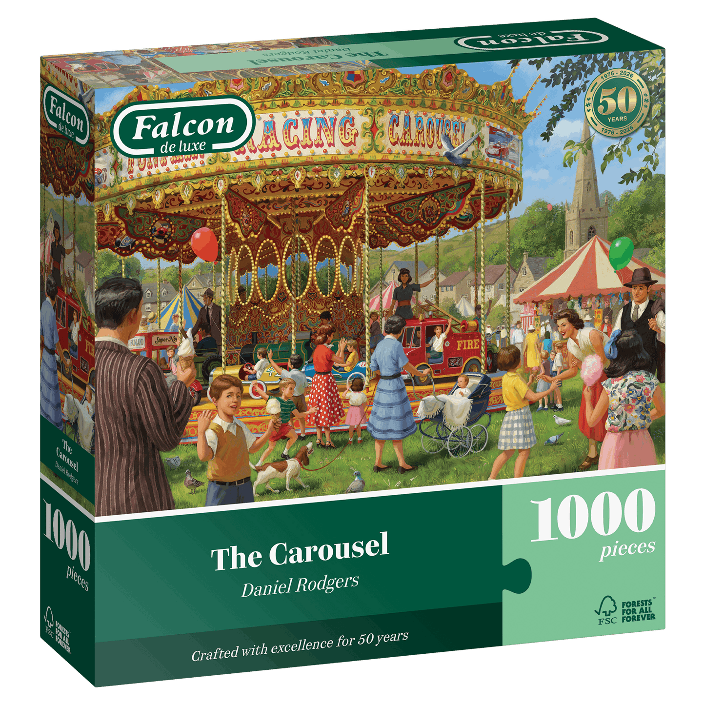 Falcon de luxe The Carousel 1000 Piece Jigsaw Puzzle