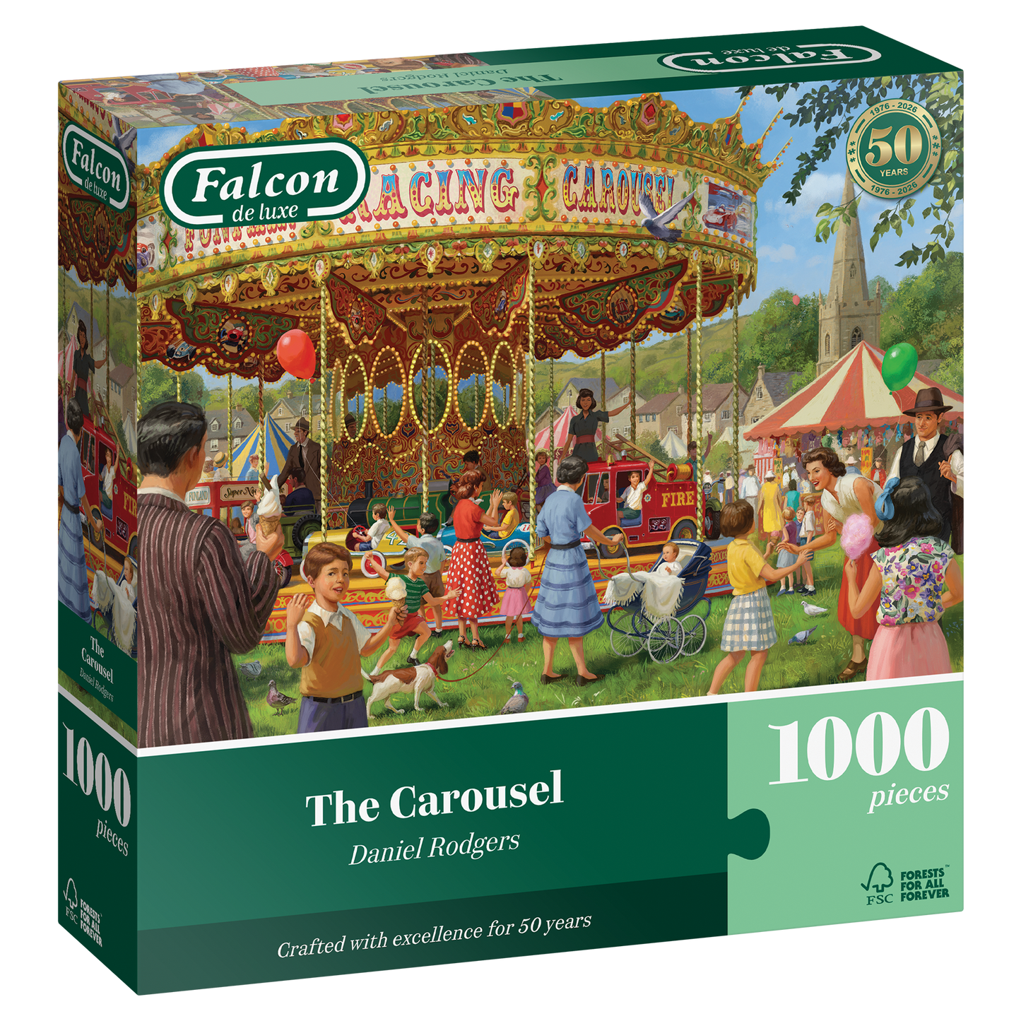 Falcon de luxe The Carousel 1000 Piece Jigsaw Puzzle