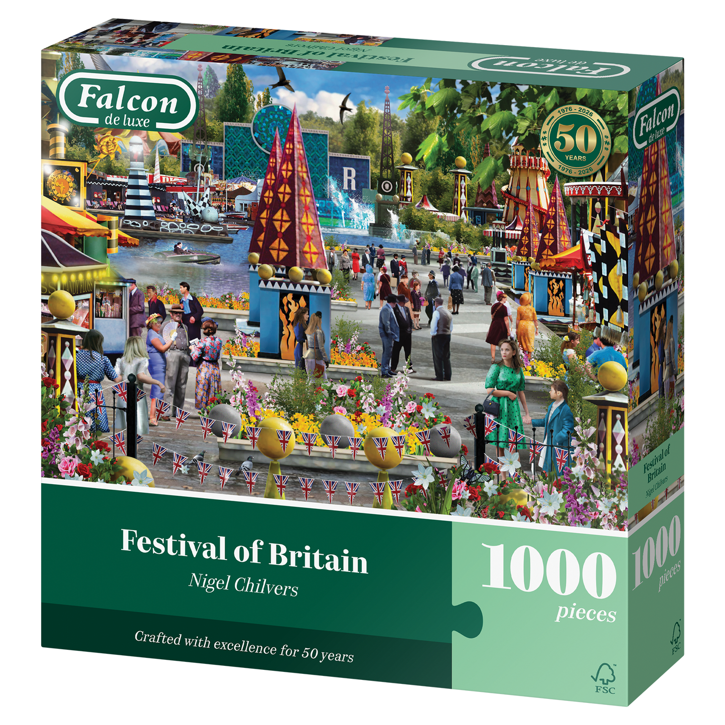 Falcon de luxe Festival of Britain 1000 Piece Jigsaw Puzzle