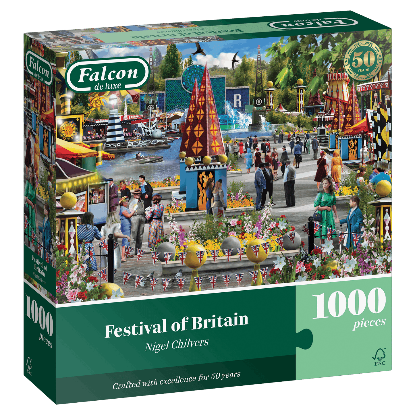 Falcon de luxe Festival of Britain 1000 Piece Jigsaw Puzzle