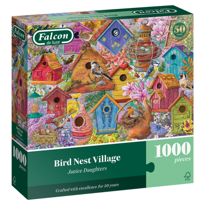 PRE-ORDER Falcon de luxe Birds Nest Village 1000 Piece Jigsaw Puzzle