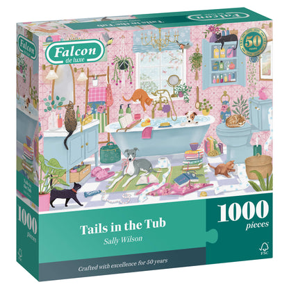 PRE-ORDER Falcon de Luxe Tails in the Tub 1000 Piece Jigsaw Puzzle