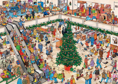 PRE-ORDER Jan Van Haasteren Christmas Mall 1000 Piece Jigsaw Puzzle
