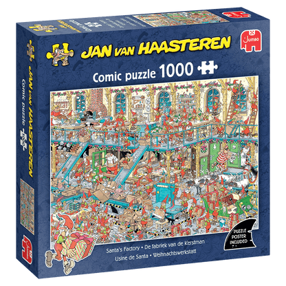 PRE-ORDER Jan Van Haasteren Santa's Factory 1000 Piece Jigsaw Puzzle