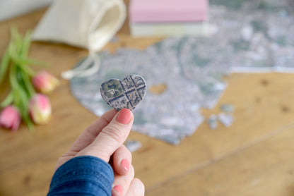 Hometown Heart-Shaped UK Map Jigsaw