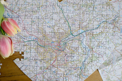 Hometown Heart-Shaped UK Map Jigsaw
